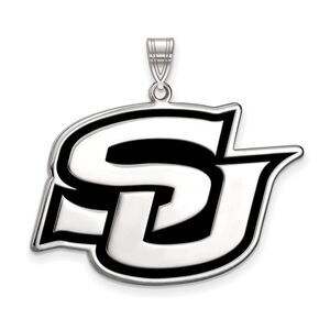 Sterling Silver Southern U. XL Enamel Pendant